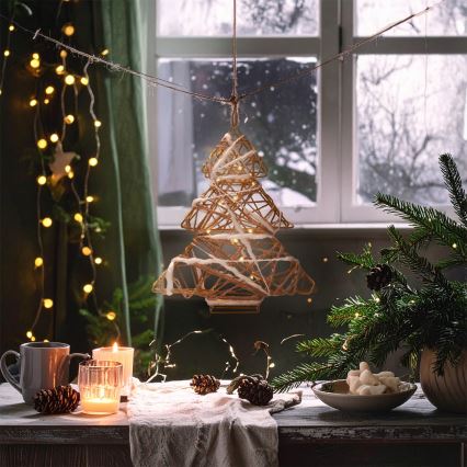 Brilagi - LED Χριστουγεννιάτικη διακόσμηση LED/2xAA 34x31 cm δεντράκι