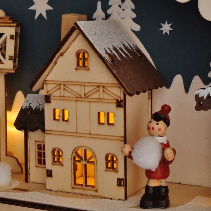 Brilagi - LED Χριστουγεννιάτικο ημερολόγιο LED/2xAA πεύκο