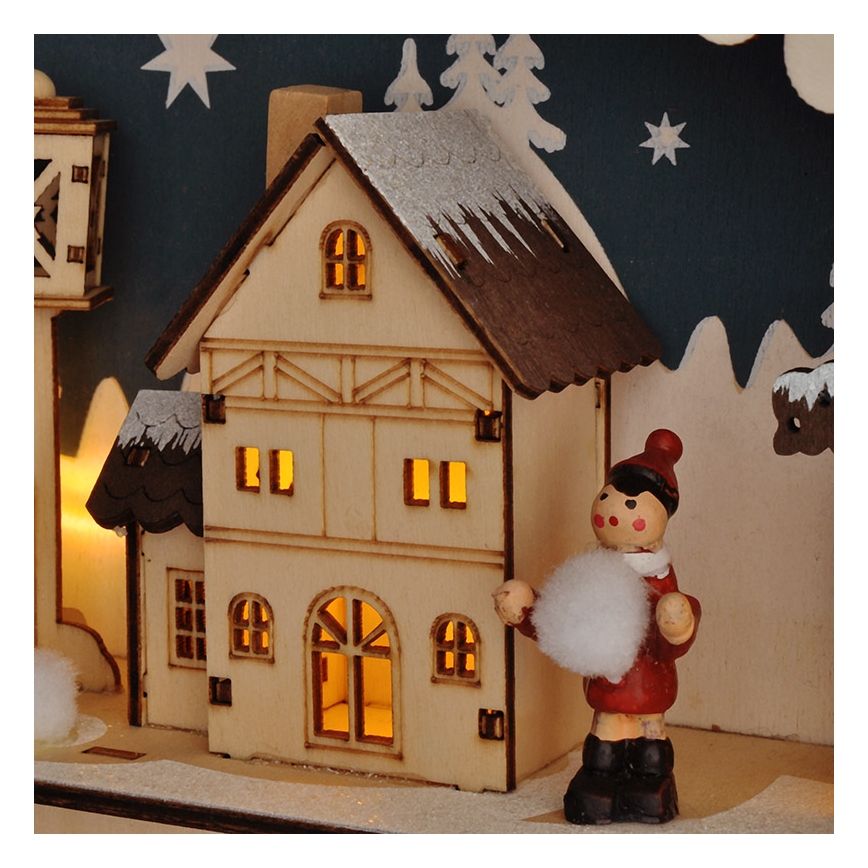 Brilagi - LED Χριστουγεννιάτικο ημερολόγιο LED/2xAA πεύκο