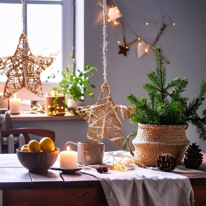 Brilagi - LED Χριστουγεννιάτικο διακοσμητικό LED/2xAA 30x28 cm αστέρι