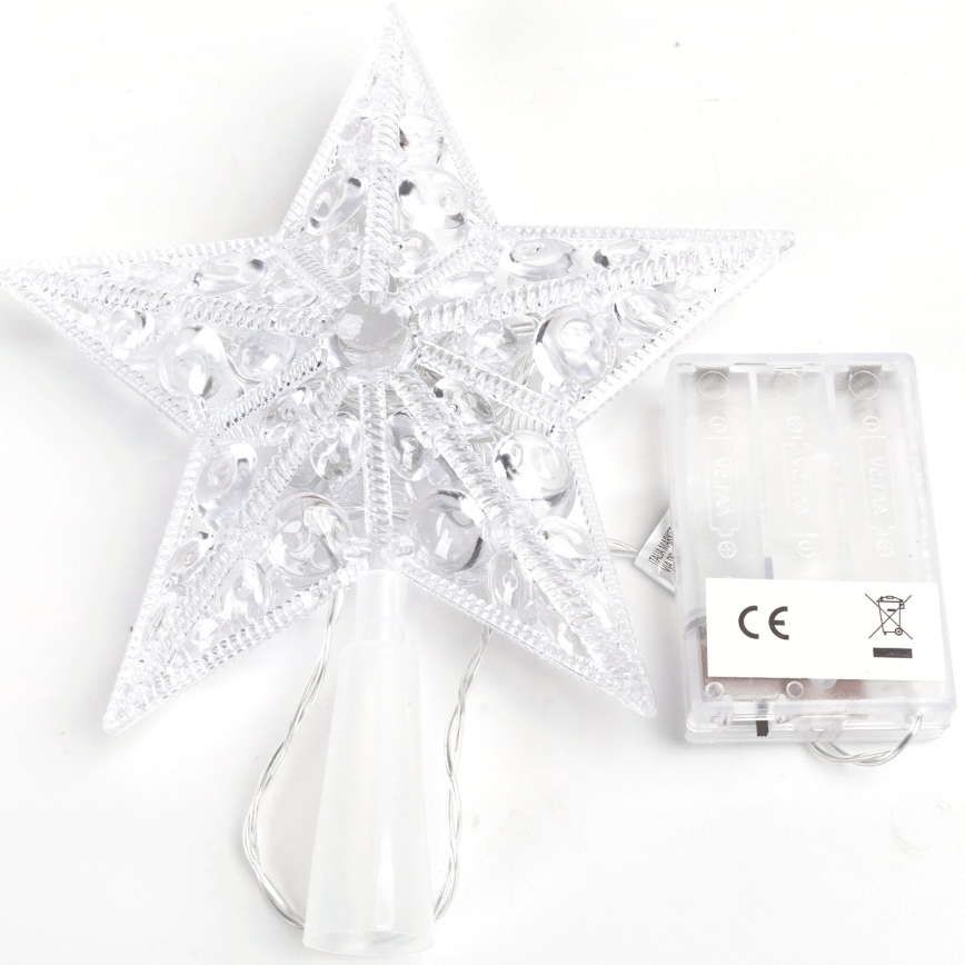 BRILAGI - LED Χριστουγεννιάτικη διακόσμηση LED/3xAA 17 cm αστέρι ψυχρό λευκό