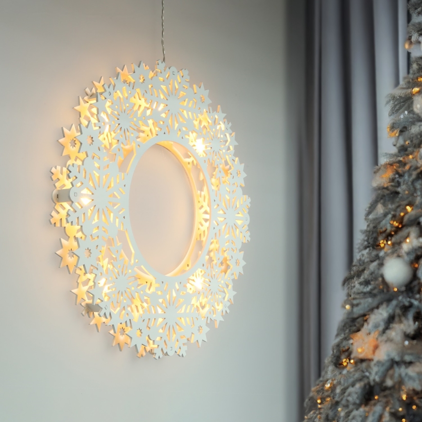 Brilagi - LED Χριστουγεννιάτικη διακόσμηση LED/2xAA 30 εκ. στεφάνι