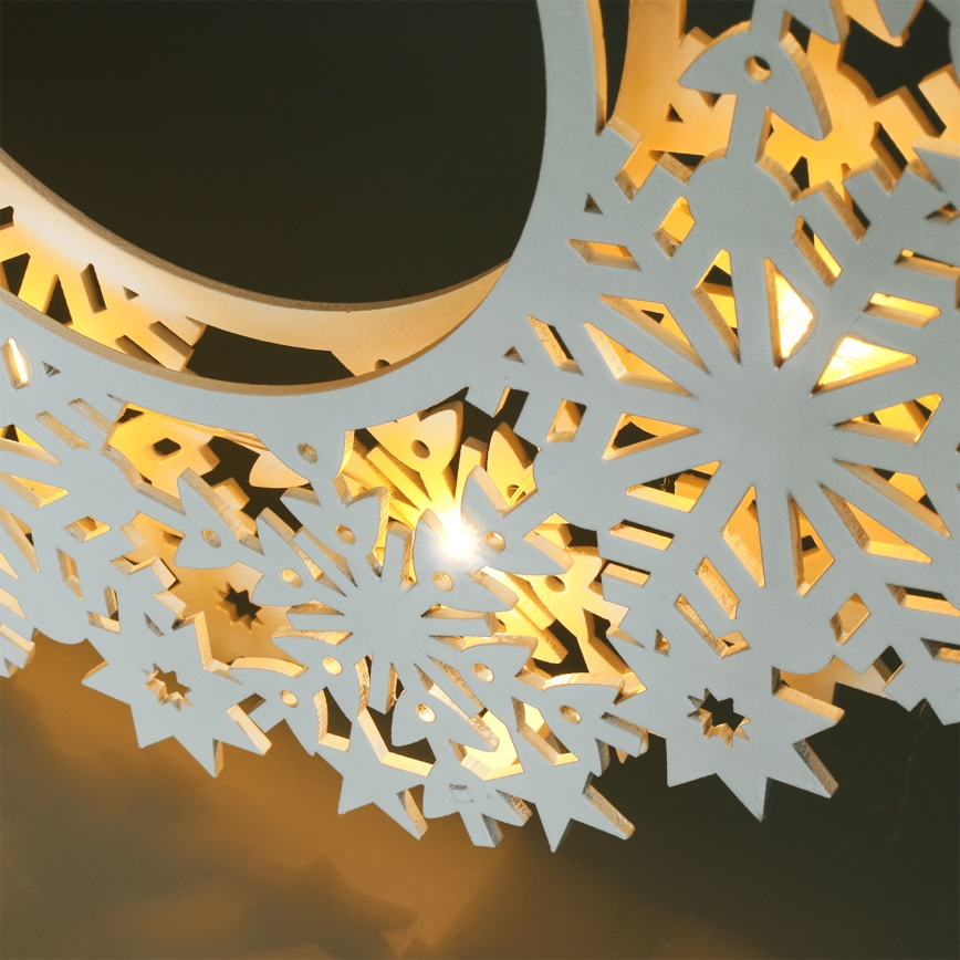 Brilagi - LED Χριστουγεννιάτικη διακόσμηση LED/2xAA 30 εκ. στεφάνι
