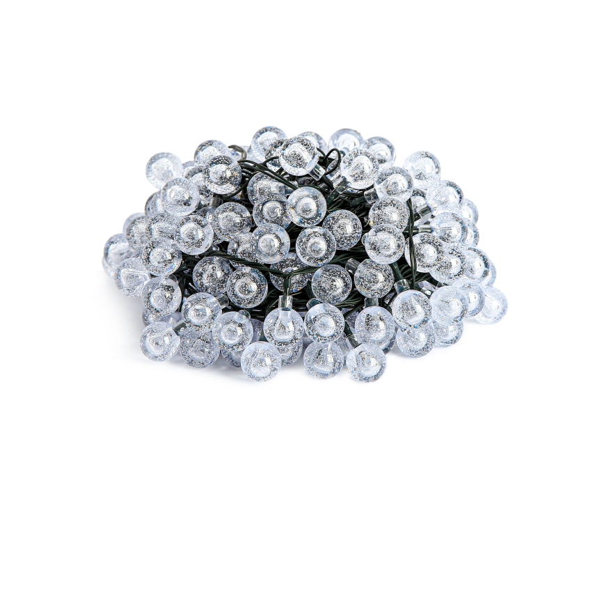 Brilagi - Ηλιακή διακοσμητική γιρλάντα LED BUBBLE, 100 LED, 8 λειτουργίες, 10 m, IP65, ζεστό λευκό, 600 mAh