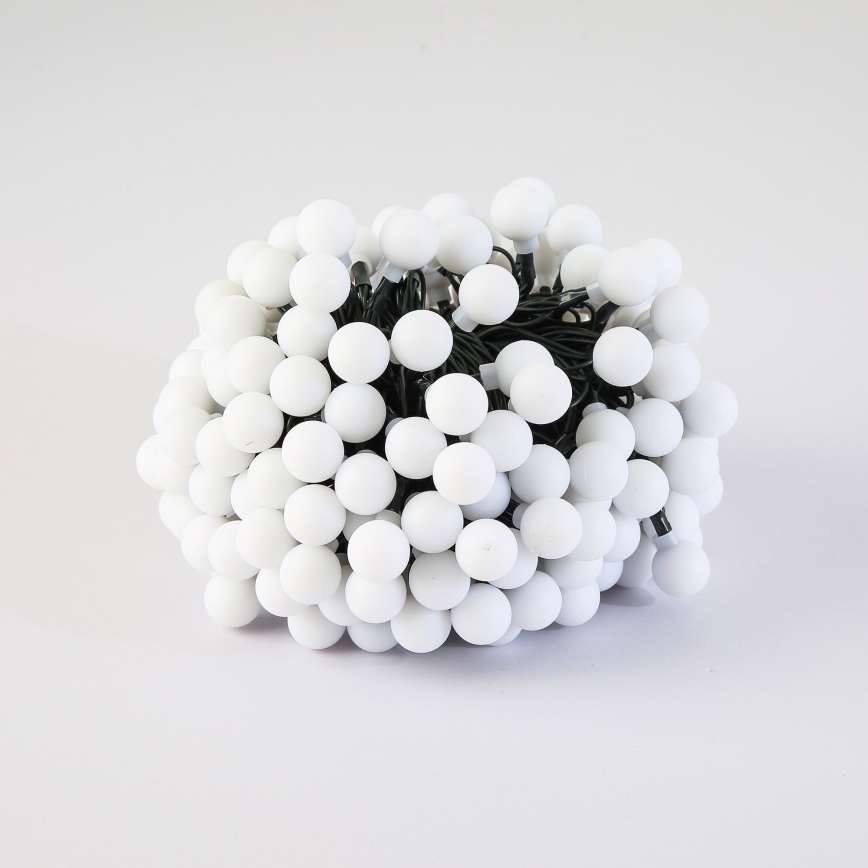 Brilagi - LED ηλιακή διακοσμητική γιρλάντα BUBBLE 200 LED/8 λειτουργίες 20m IP65 θερμό λευκό 800 mAh