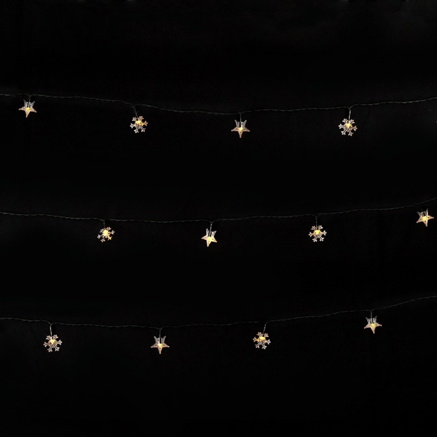 BRILAGI - Ηλιακά LED χριστουγεννιάτικα φωτάκια 50xLED/8 λειτουργίες 12 m 800 mAh IP65 ζεστό λευκό