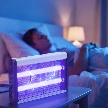 Brilagi - Ηλεκτρική παγίδα εντόμων 2xUV/10W/230V 60 m2