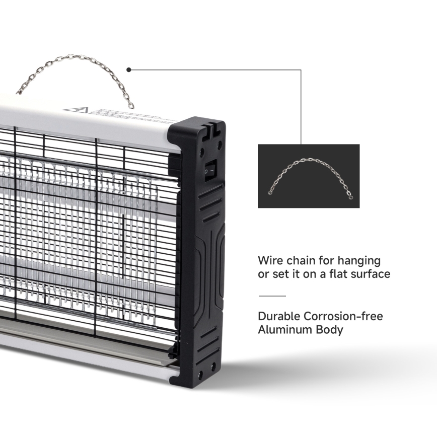 Brilagi - Ηλεκτρική παγίδα εντόμων 2xUV/10W/230V 60 m2