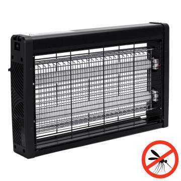 Brilagi - Ηλεκτρική παγίδα εντόμων 2xUV/10W/230V 60 m2 μαύρη