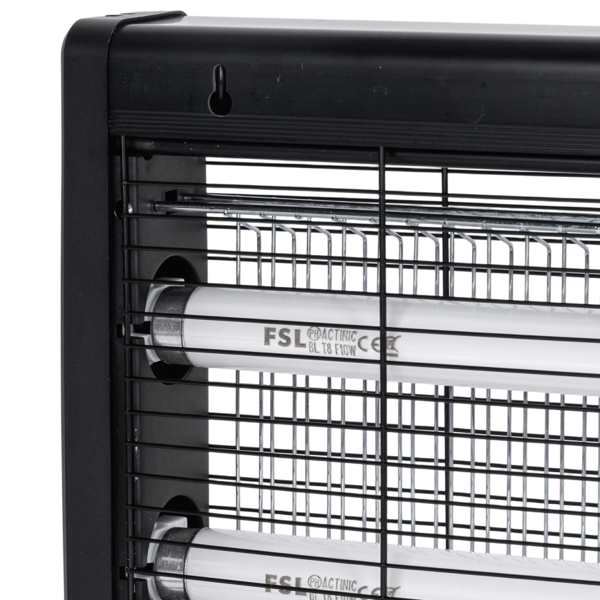 Brilagi - Ηλεκτρική παγίδα εντόμων 2xUV/10W/230V 60 m2 μαύρη