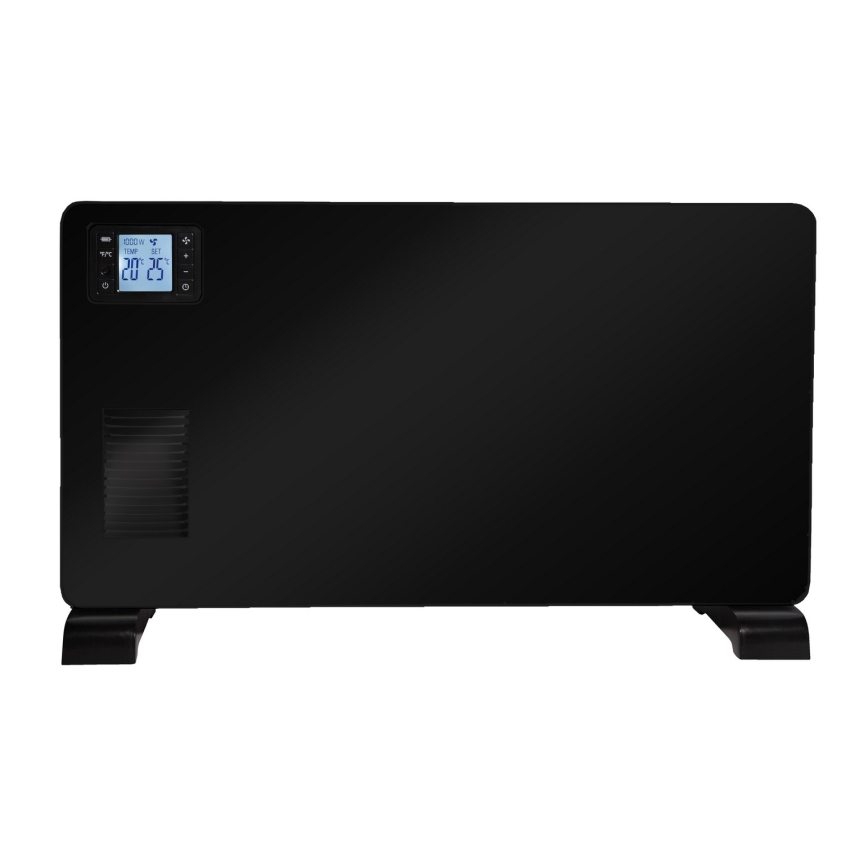 Brilagi - Ηλεκτρικός θερμοπομπός 1000/1300/2300W LCD/timer/TURBO/θερμοστάτης μαύρο + τηλεχειριστήριο