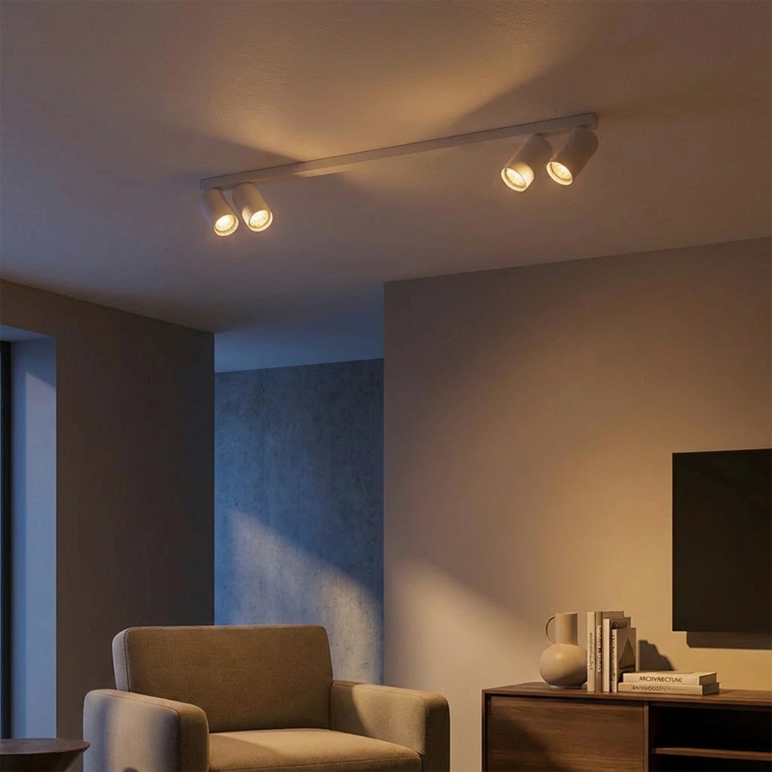 Brilagi - Σημειακό φωτιστικό SELE LONG 4xGU10/30W/230V λευκό