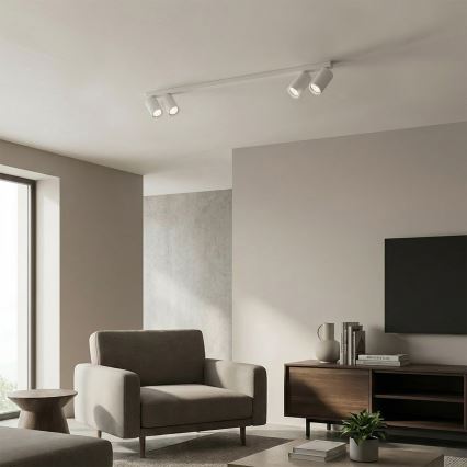 Brilagi - Σημειακό φωτιστικό SELE LONG 4xGU10/30W/230V λευκό