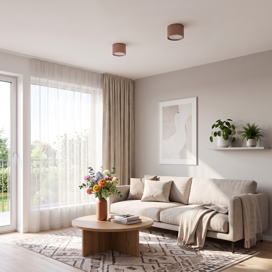 BRILAGI - Σημειακό φωτιστικό SMOOTH 1xGX53/15W/230V 60x82 mm καφέ