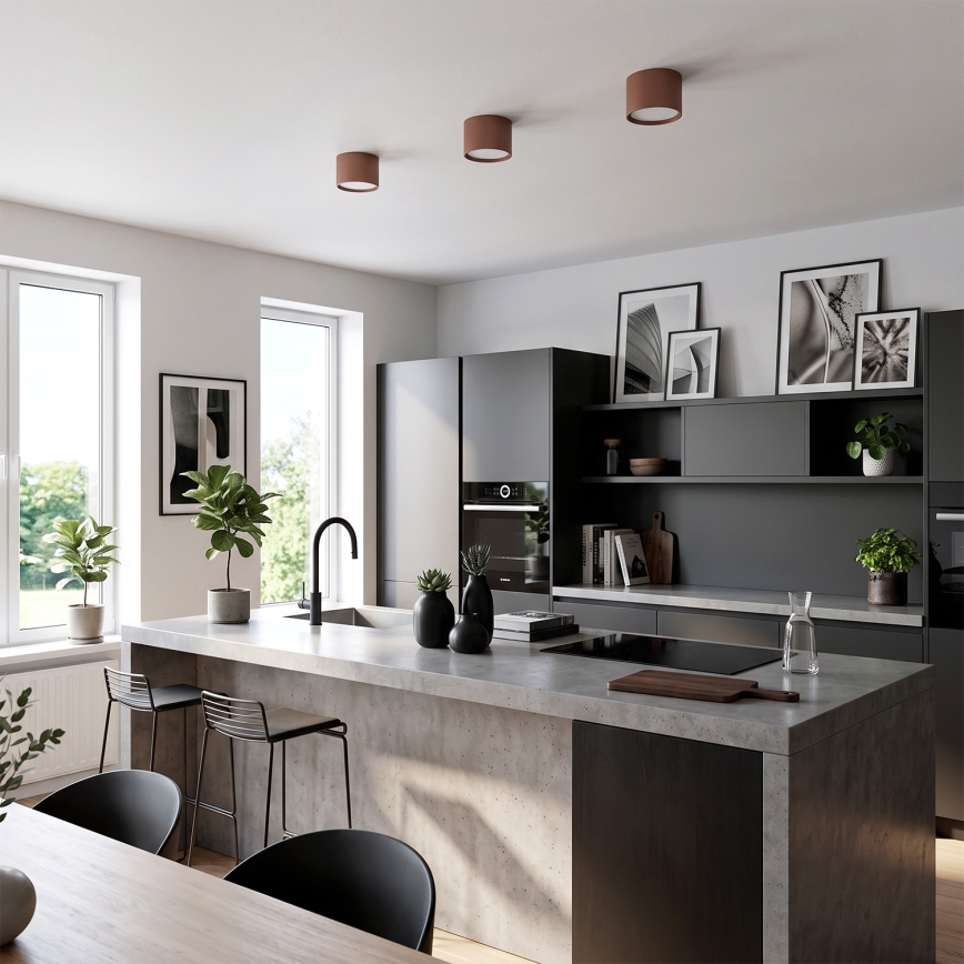 BRILAGI - Σημειακό φωτιστικό SMOOTH 1xGX53/15W/230V 60x82 mm καφέ
