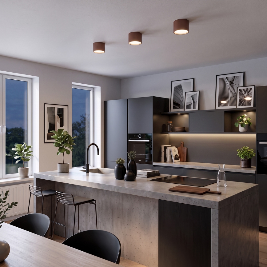 BRILAGI - Σημειακό φωτιστικό SMOOTH 1xGX53/15W/230V 60x82 mm καφέ