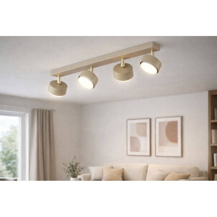 Brilagi - Σποτ φωτιστικό 4xGX53/12W/230V μπεζ