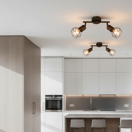 Brilagi - Σποτ φωτιστικό CAGE 2xE14/40W/230V