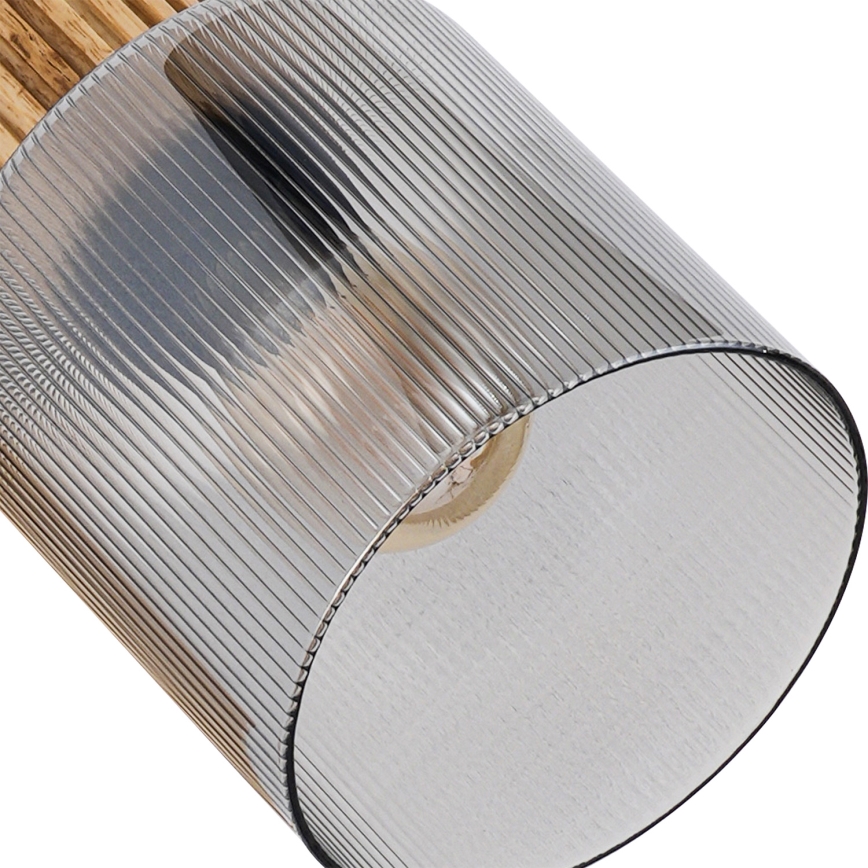 Brilagi - Σποτ φωτιστικό HYGGE 2xE14/15W/230V ξύλο/καπνιστό