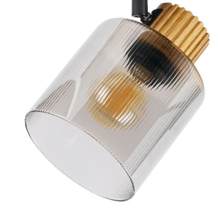 Brilagi - Σποτ φωτιστικό HYGGE 4xE14/15W/230V ξύλο/καπνιστό