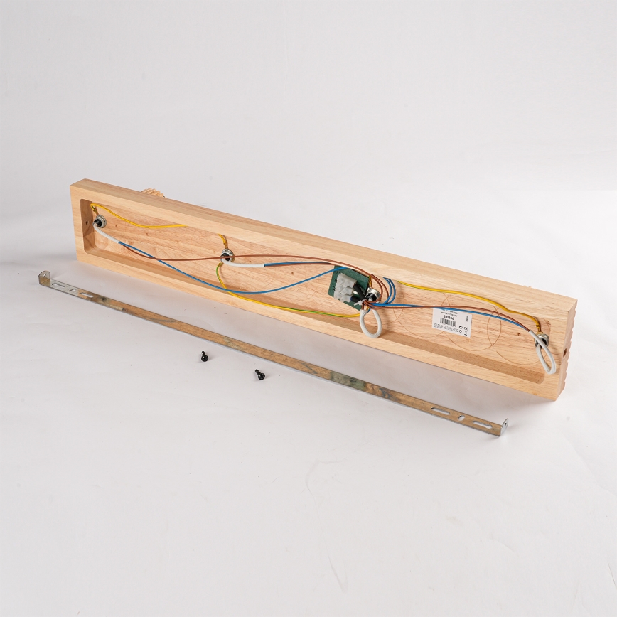 Brilagi - Σποτ φωτιστικό HYGGE 4xE14/15W/230V ξύλο καουτσούκ/καπνιστό