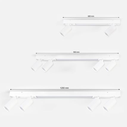Brilagi - Σποτ φωτιστικό LED SELE 4xGU10/30W/230V + LED/25W λευκό