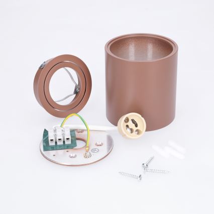 BRILAGI - Σποτ φωτιστικό MIA 1xGU10/30W/230V 84x80 mm καφέ