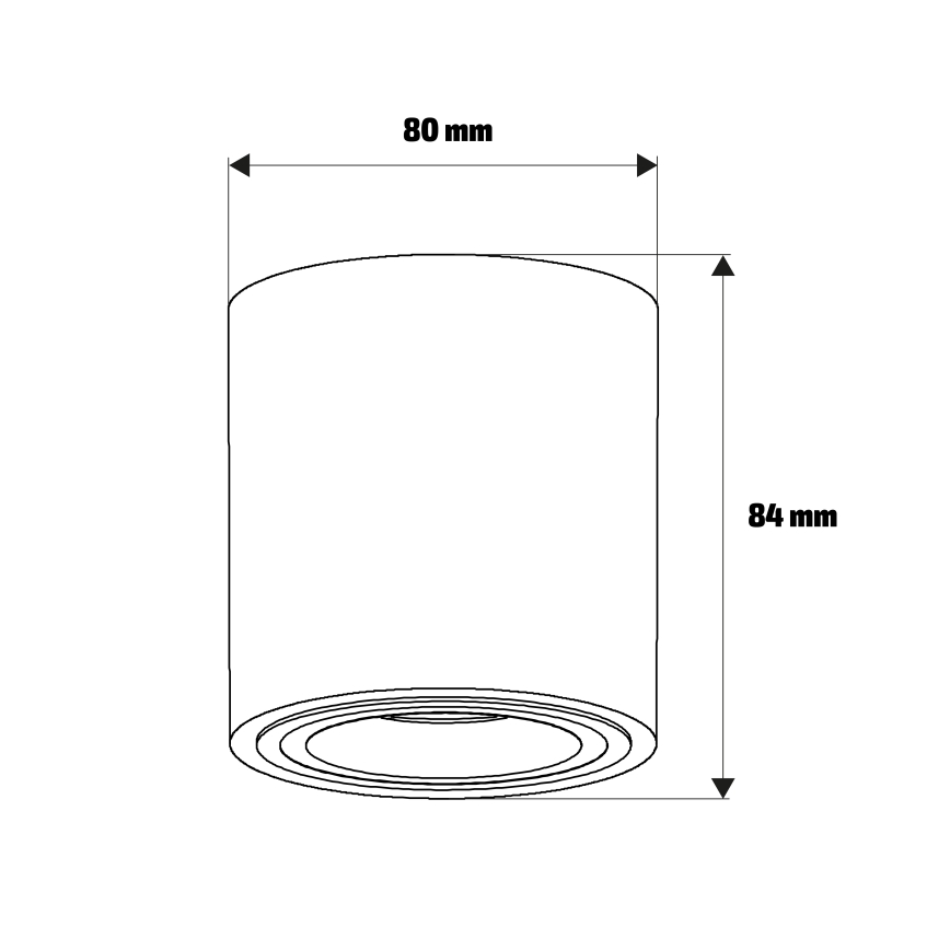 Brilagi - Σποτ φωτιστικό MIA 1xGU10/30W/230V 84x80 mm μπεζ