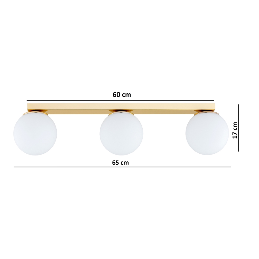 Brilagi - Σποτ φωτιστικό MILO 3xE27/60W/230V χρυσό