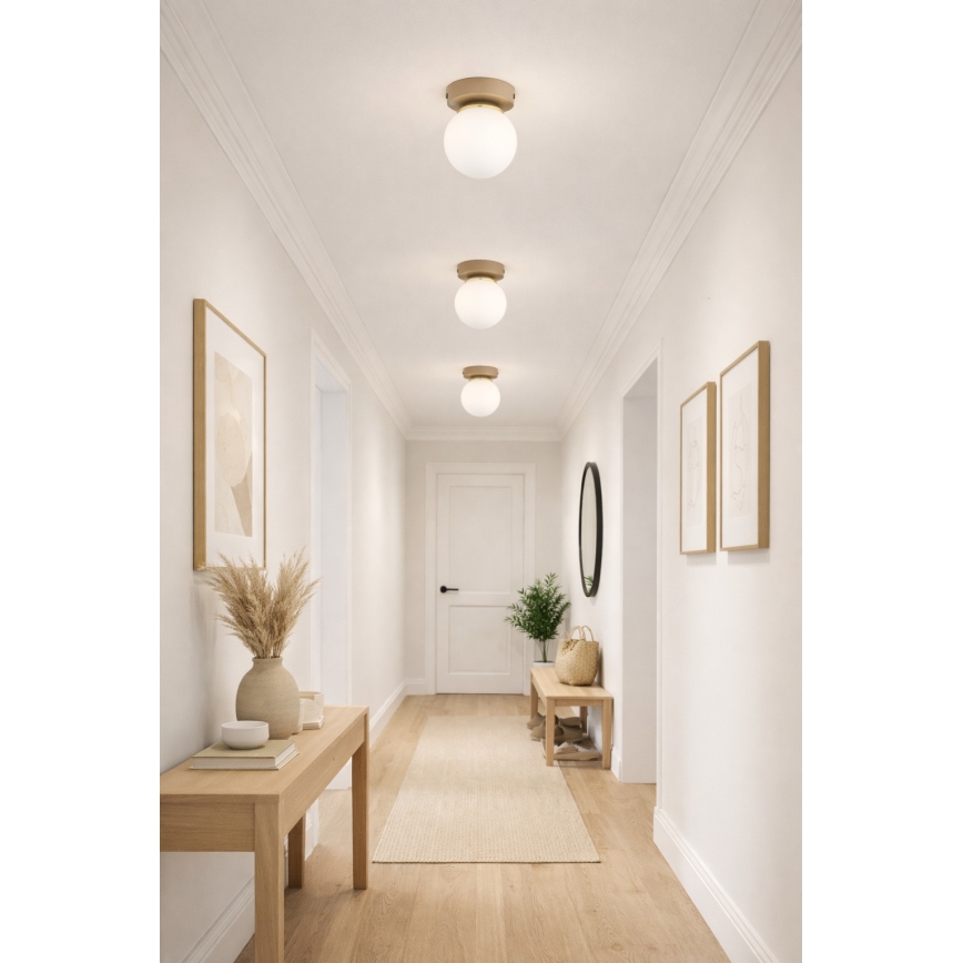 Brilagi - Σποτ φωτιστικό MILO ECRU 1xE27/60W/230V μπεζ/χρυσό