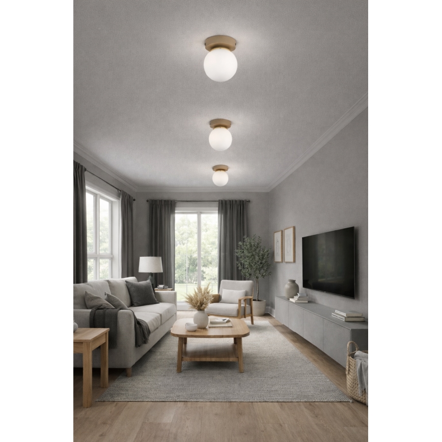 Brilagi - Σποτ φωτιστικό MILO ECRU 1xE27/60W/230V μπεζ/χρυσό