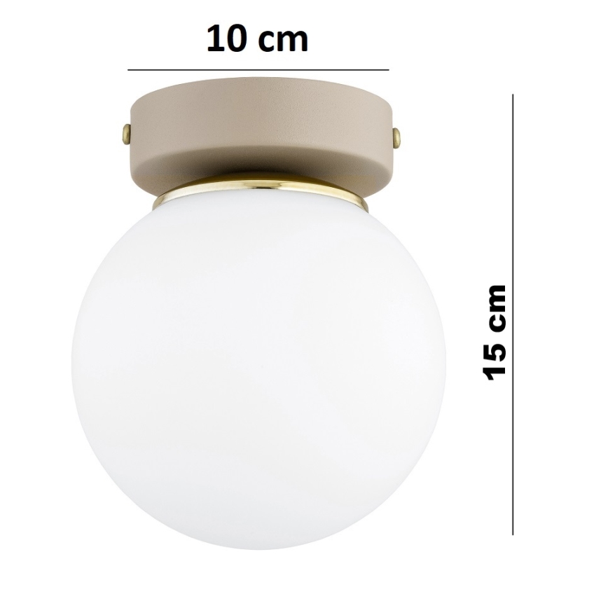 Brilagi - Σποτ φωτιστικό MILO ECRU 1xE27/60W/230V μπεζ/χρυσό