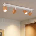 Brilagi - Σποτ φωτιστικό MODERN WOOD 4xGU10/8W/230V καουτσουκόξυλο/λευκό