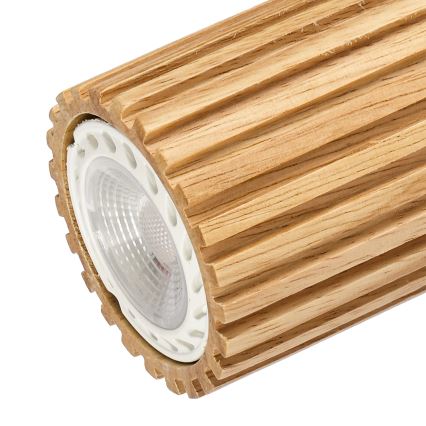 Brilagi - Σποτ φωτιστικό MODERN WOOD 4xGU10/8W/230V ξύλο/λευκό