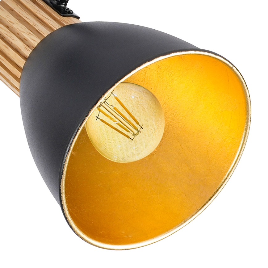 Brilagi - Σποτ φωτιστικό ODENSE 4xE14/10W/230V ξύλο καουτσούκ/μαύρο