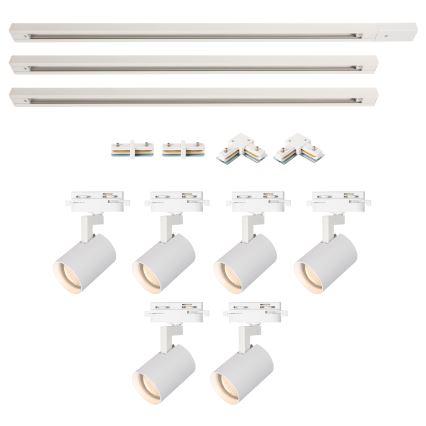 Brilagi - Σποτ φωτιστικό σε σύστημα ράγας HUSKY 6xGU10/10W/230V λευκό