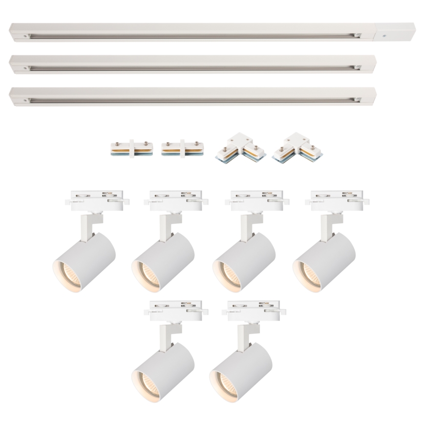 Brilagi - Σποτ φωτιστικό σε σύστημα ράγας HUSKY 6xGU10/10W/230V λευκό