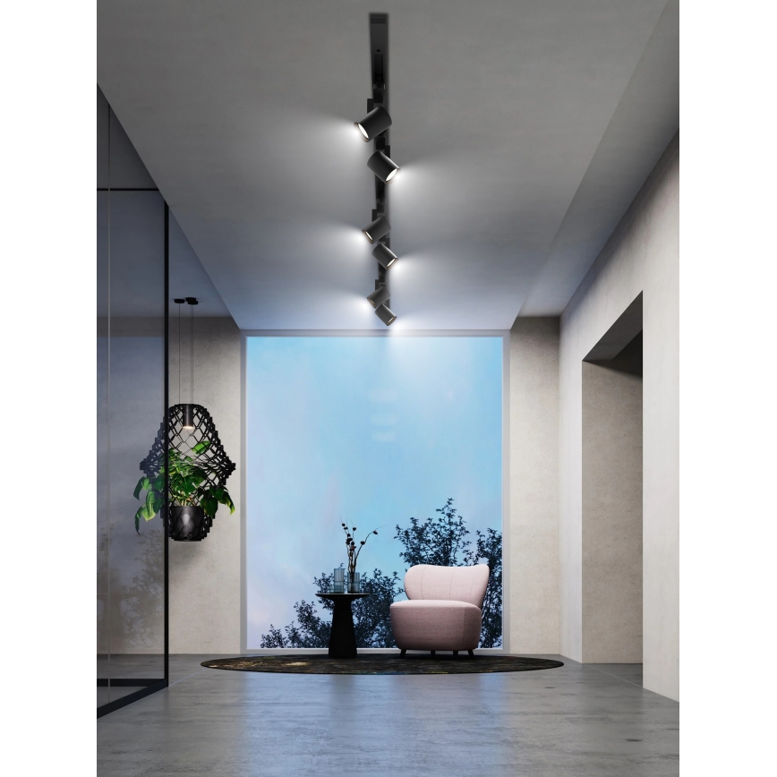 Brilagi - Σποτ φωτιστικό σε σύστημα ράγας HUSKY 6xGU10/10W/230V μαύρο