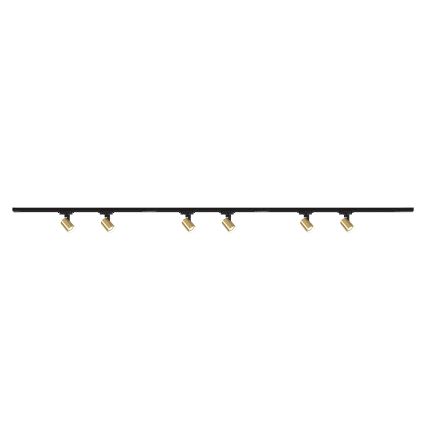 Brilagi - Σποτ φωτιστικό σε σύστημα ράγας HUSKY 6xGU10/10W/230V μαύρο