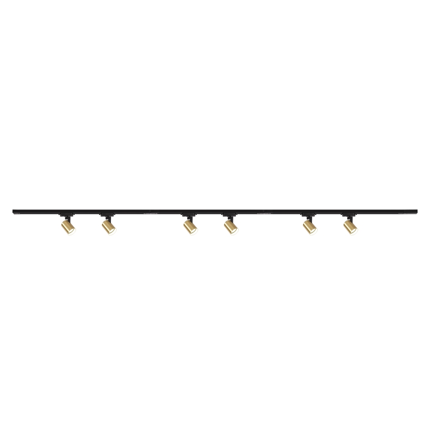 Brilagi - Σποτ φωτιστικό σε σύστημα ράγας HUSKY 6xGU10/10W/230V μαύρο