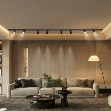 Brilagi - Σποτ φωτιστικό σε σύστημα ράγας HUSKY 8xGU10/10W/230V μαύρο