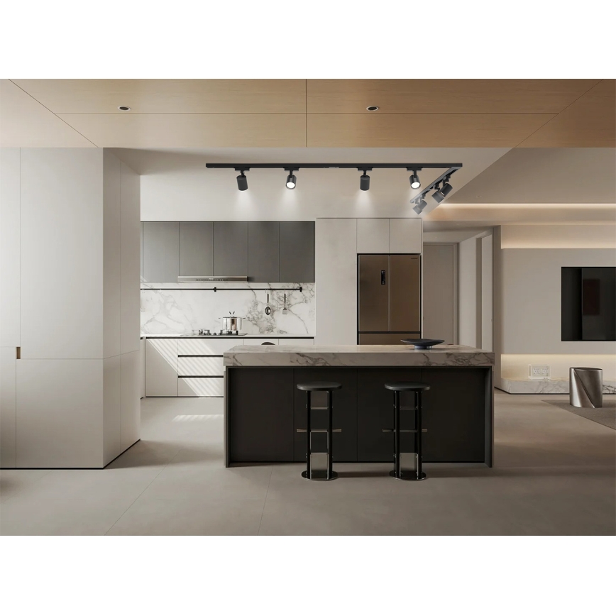 Brilagi - Σποτ φωτιστικό σε σύστημα ράγας HUSKY 8xGU10/10W/230V μαύρο