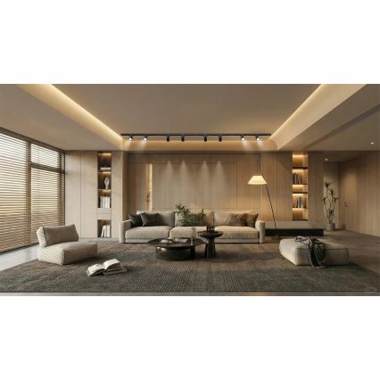 Brilagi - Σποτ φωτιστικό σε σύστημα ράγας HUSKY 8xGU10/10W/230V μαύρο