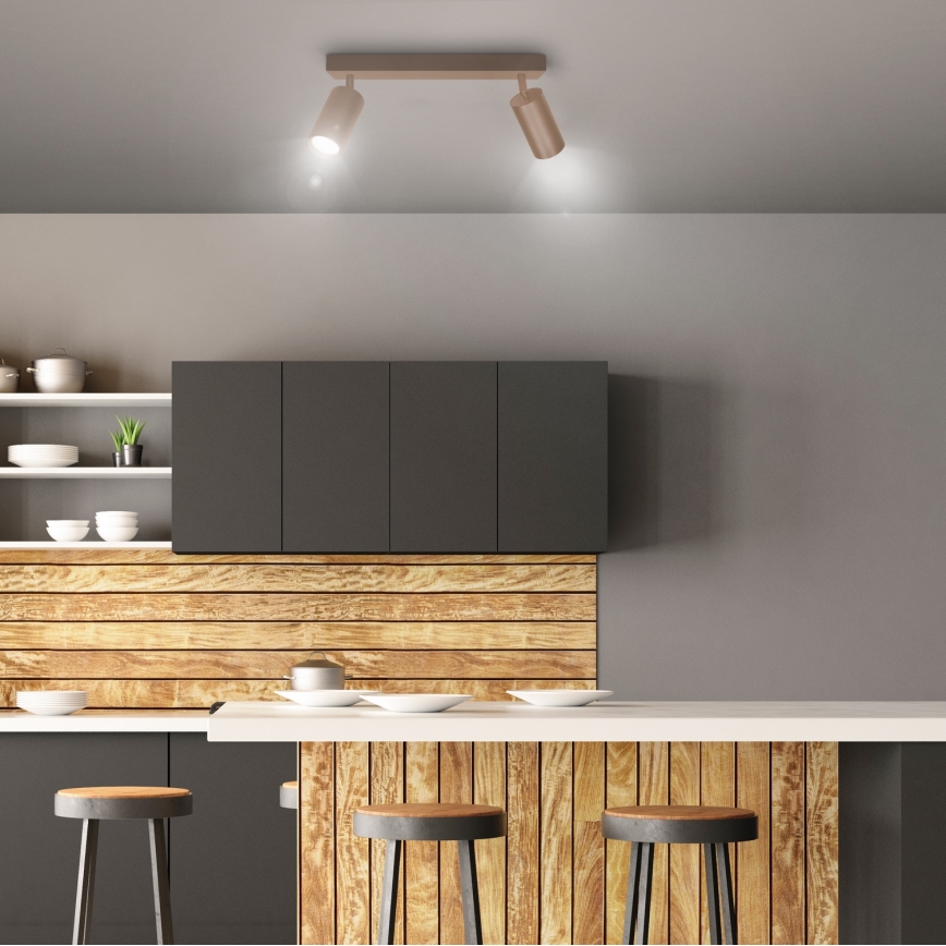 Brilagi - Σποτ φωτιστικό SELE 2xGU10/30W/230V μπεζ