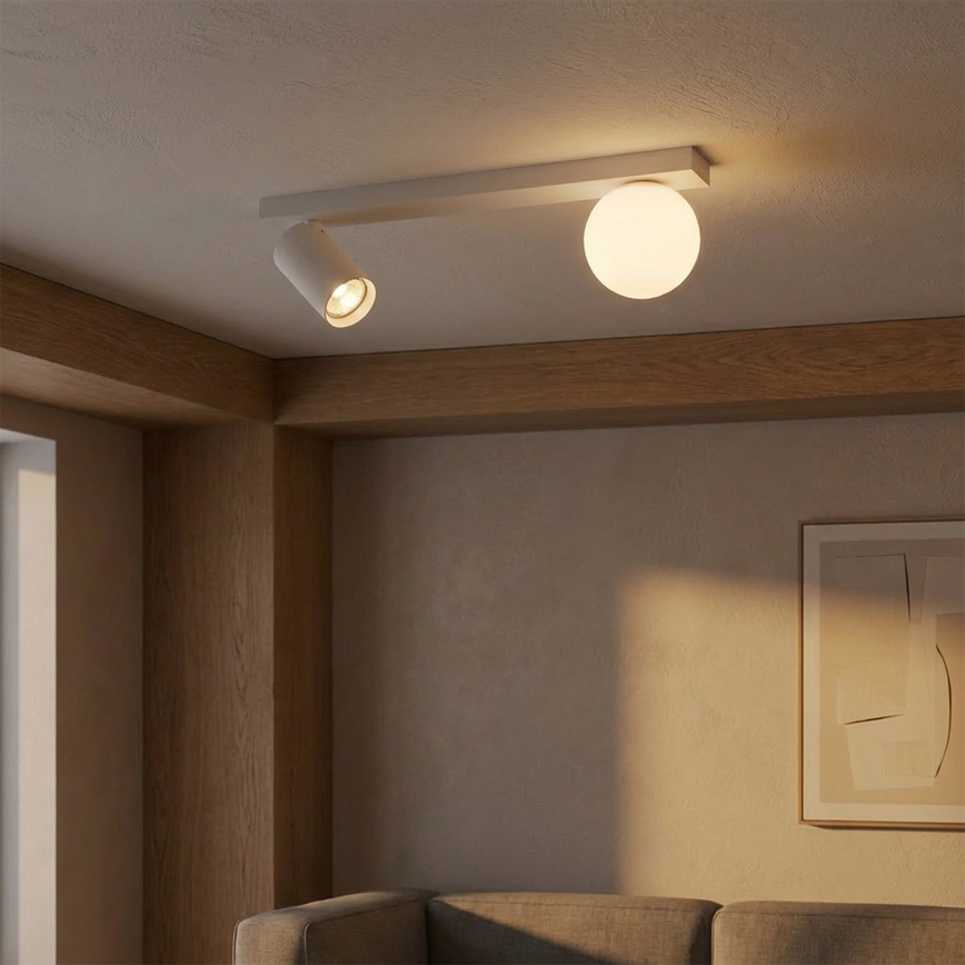 Brilagi - Σποτ φωτιστικό SELE BALL 1xGU10/30W/230V + 1xG9/10W λευκό