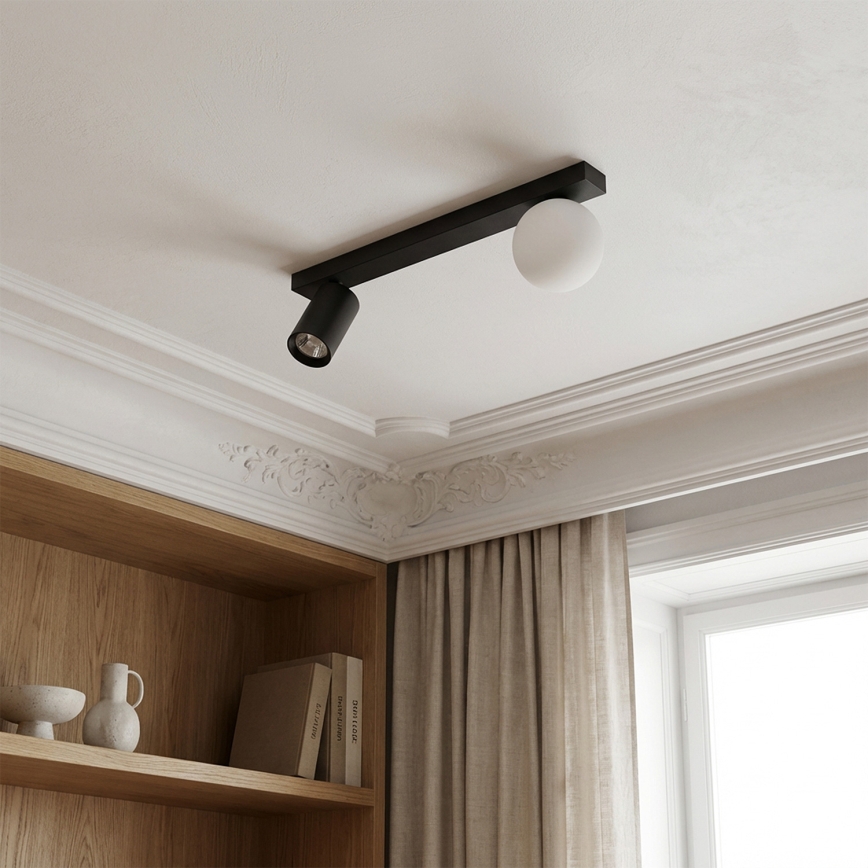 Brilagi - Σποτ φωτιστικό SELE BALL 1xGU10/30W/230V + 1xG9/10W μαύρο