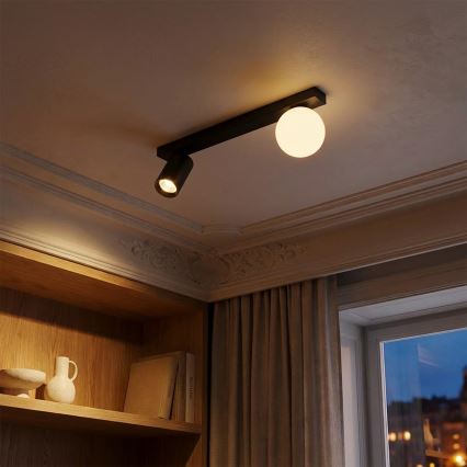 Brilagi - Σποτ φωτιστικό SELE BALL 1xGU10/30W/230V + 1xG9/10W μαύρο