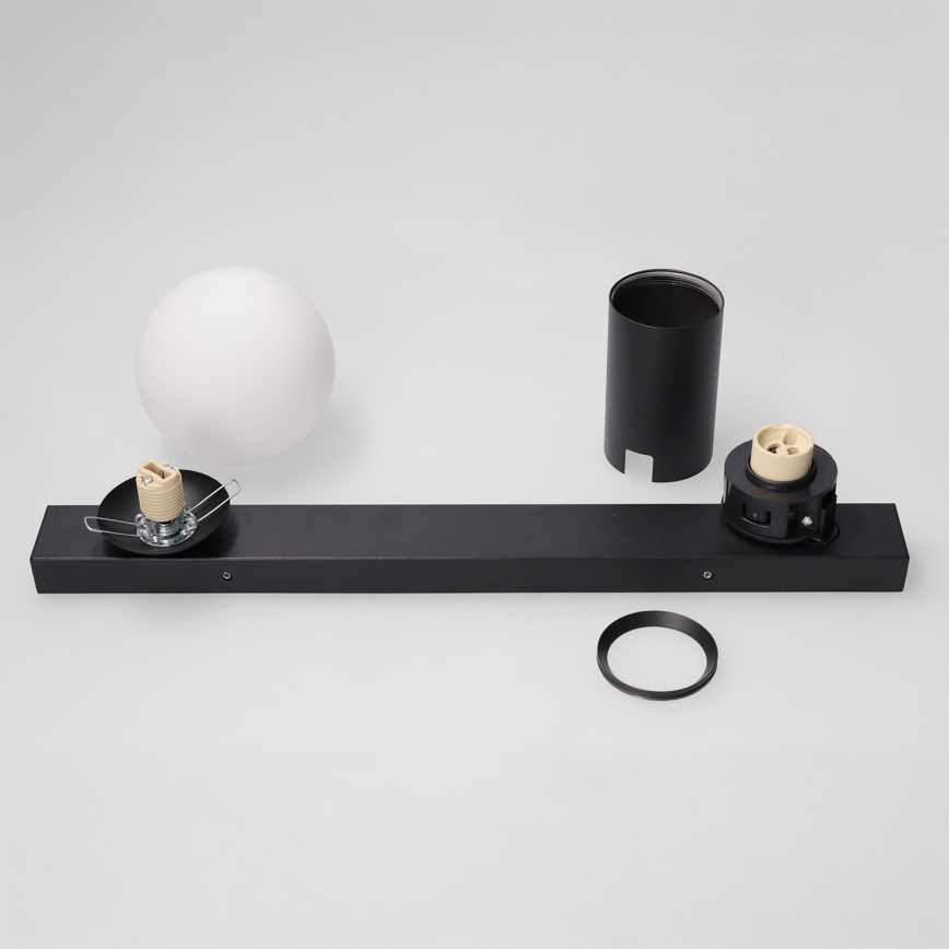 Brilagi - Σποτ φωτιστικό SELE BALL 1xGU10/30W/230V + 1xG9/10W μαύρο