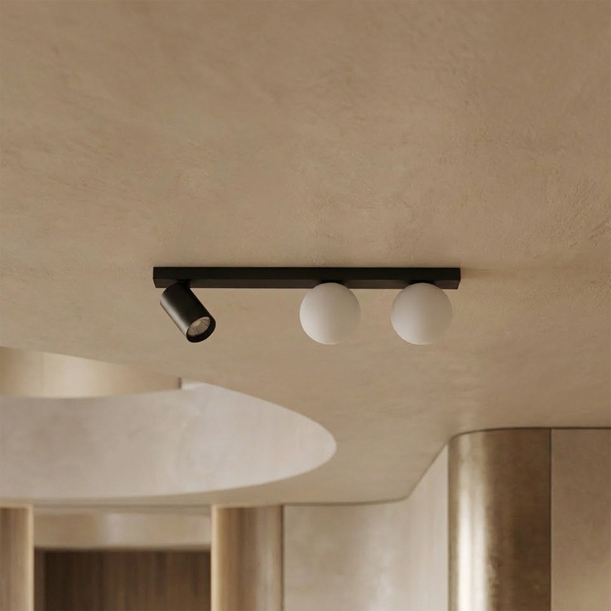 Brilagi - Σποτ φωτιστικό SELE BALL 1xGU10/30W/230V + 2xG9/10W μαύρο