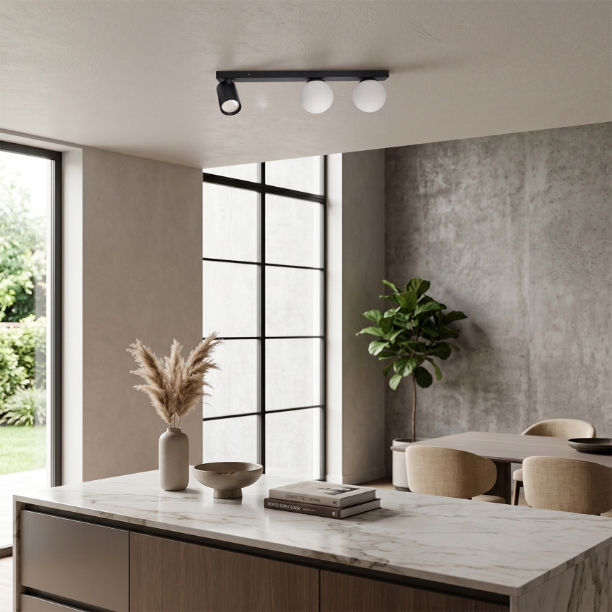 Brilagi - Σποτ φωτιστικό SELE BALL 1xGU10/30W/230V + 2xG9/10W μαύρο